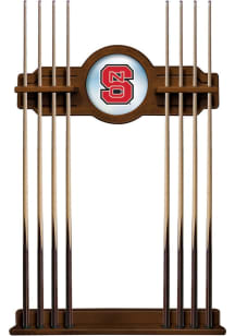 NC State Wolfpack Solid Wood Cue Rack Pool Cue