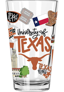 Texas Longhorns 16oz Pint Glass - Burnt Orange