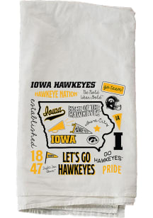 White Iowa Hawkeyes 27x27 Design Towel