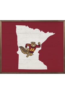 Maroon Minnesota Golden Gophers 10x8 Sign