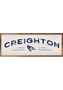 Creighton Bluejays 24x8 Sign - White