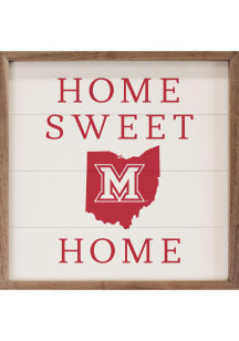 Miami RedHawks 12x12 Sign