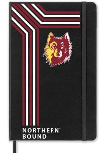 Northern State Wolves School Bound team logo Notebook and Folder - Black