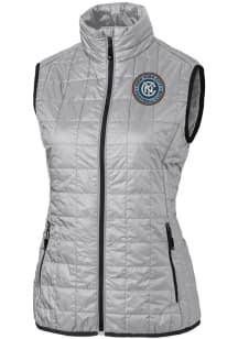 Cutter and Buck New York City FC Womens Grey Rainier PrimaLoft Vest