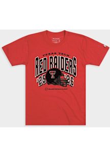 Homefield Texas Tech Red Raiders Red Football 2025 CFP Bound Short Sleeve T Shirt
