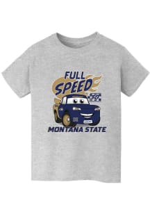 Vive La Fete Montana State Bobcats Youth Grey Full Speed Short Sleeve T-Shirt