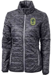 Cutter and Buck Nashville SC Womens Black Rainier PrimaLoft Printed Filled Jacket