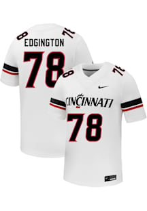 Grant Edgington  Nike Cincinnati Bearcats White Football NIL Name And Number Football Jersey