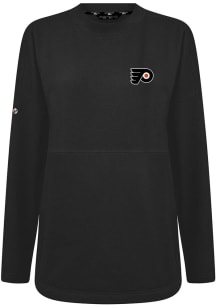 Levelwear Philadelphia Flyers Womens Black Beaudry Embroidered 3D Patch Crew Sweatshirt