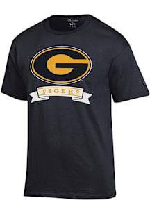 Champion Grambling State Tigers Black School Initial Mascot Name Short Sleeve T Shirt
