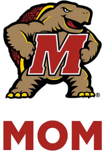 Red Maryland Terrapins Mom Decal