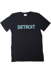 localE Detroit Women's Sequins Wordmark Black Unisex Short Sleeve T-Shirt