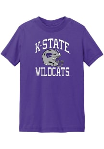 Toddler K-State Wildcats Purple Summit Sportswear Football Helmet Short Sleeve T-Shirt