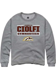 Isabella Ciolfi Western Michigan Broncos Mens Grey NIL Stacked Box Player Crew