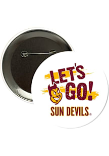 Arizona State Sun Devils 3" Lets Go Button - Red