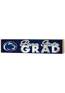 KH Sports Fan Penn State Nittany Lions Grad graduation graphic Sign - Navy Blue
