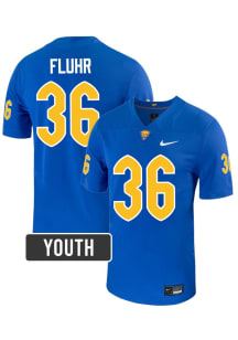 Emory Fluhr Nike Youth Blue Pitt Panthers NIL Name And Number Football Jersey Jersey