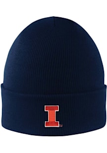 LogoFit Illinois Fighting Illini Navy Blue Northpole Cuffed Mens Knit Hat