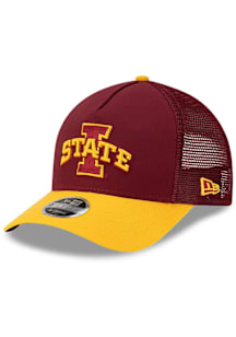 New Era Iowa State Cyclones Cardinal DL25 JR Trucker 9FORTY M Crown Youth Adjustable Hat