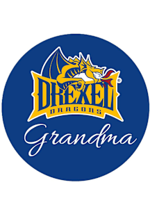 Drexel Dragons 3" Grandma Button - Navy Blue