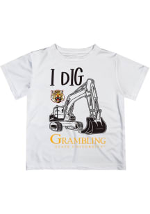 Vive La Fete Grambling State Tigers Infant Excavator Short Sleeve T-Shirt White