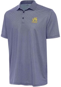 Mens Drexel Dragons Navy Blue Antigua Rings Short Sleeve Polo Shirt
