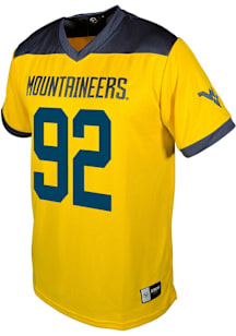 Asani Redwood  Genuine Collective West Virginia Mountaineers Gold Football NIL Football Jersey