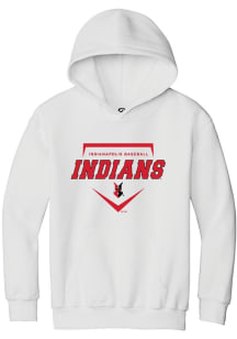 Summit Sportswear Indianapolis Indians Youth White Homeplate Long Sleeve Hoodie