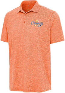 Antigua Oklahoma City Thunder Mens Orange 2025 Finals Champions Par 3 Short Sleeve Polo