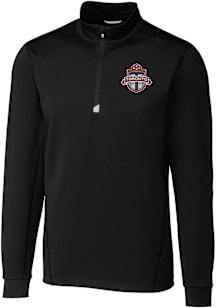 Cutter and Buck Toronto FC Mens Black Traverse Long Sleeve Qtr Zip Pullover