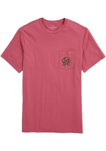 Maryland Terrapins Red Vineyard Vines Whale Short Sleeve Fashion T Shirt