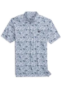 Mens Penn State Nittany Lions Navy Blue Johnnie O Tailgater Short Sleeve Fashion Polo
