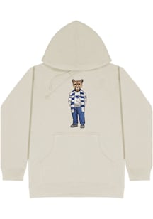 Penn State Nittany Lions Mens White Drawn Mascot Graphic Fashion Hood