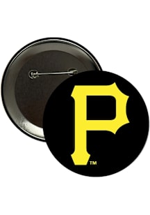 Pittsburgh Pirates 3" Primary Logo Button - Black