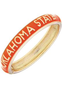 Oklahoma State Cowboys Script Hinge Womens Bracelet