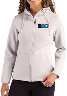 Womens Big Ten Grey Cutter and Buck Epic Comfort Full Zip Light Weight Jacket
