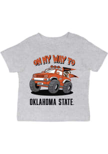 Vive La Fete Oklahoma State Cowboys Infant On My Way Short Sleeve T-Shirt Grey