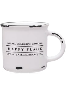 White Drexel Dragons Team Logo Ceramic Mug