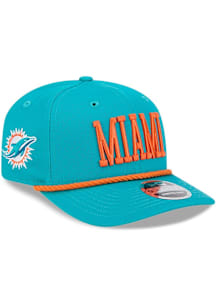 New Era Miami Dolphins 9SEVENTYSS Cotton Wordmark Adjustable Hat - Teal