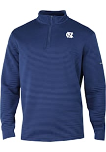 Columbia North Carolina Tar Heels Mens Navy Blue Pack It Up Long Sleeve Qtr Zip Pullover
