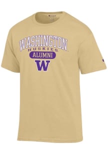 Washington Huskies Gold Champion Pill Alumni Jersey Short Sleeve T Shirt
