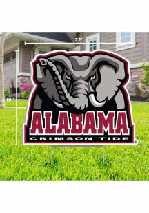 Alabama Crimson Tide Mascot Yard Sign - Crimson