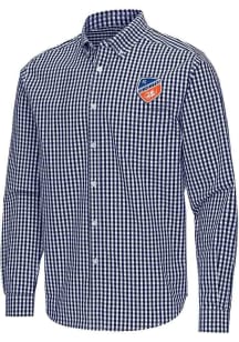 Antigua FC Cincinnati Mens Navy Blue Ellis Long Sleeve Dress Shirt