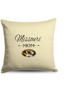 Missouri Tigers Mom 18x18 Throw Pillow - White