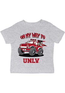 Vive La Fete UNLV Runnin Rebels Infant On My Way Short Sleeve T-Shirt Grey