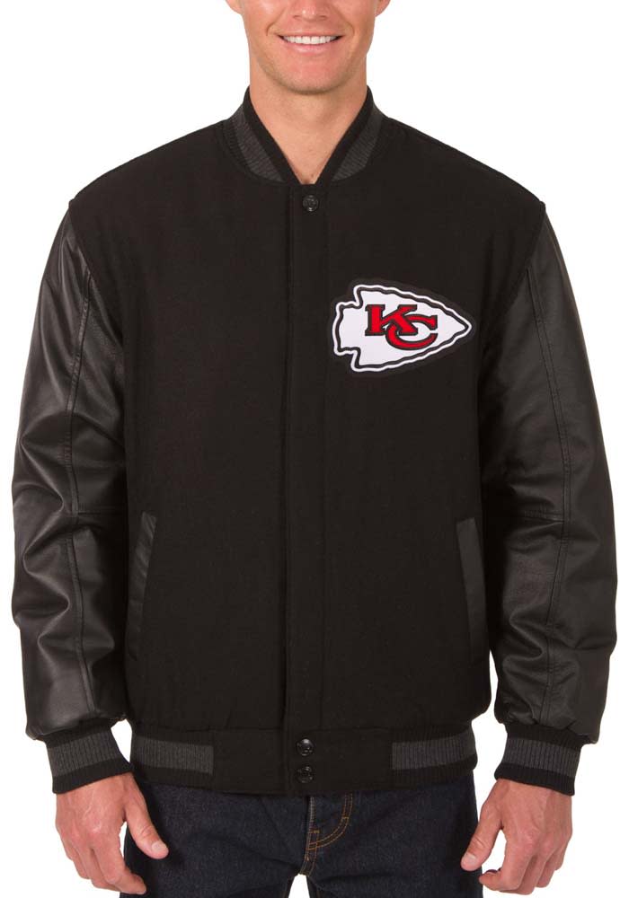 Antigua Kansas City Chiefs Mens Black Golf Medium Weight Jacket