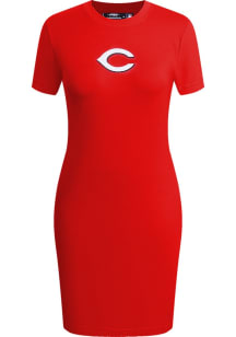 Pro Standard Cincinnati Reds Womens Red Classic Short Sleeve Dress