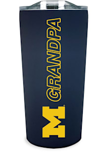 Michigan Wolverines 18oz Grandpa Soft Touch Stainless Steel Tumbler - Navy Blue