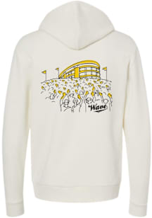 Iowa Hawkeyes Mens White Wave Long Sleeve Hoodie