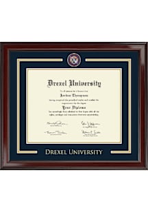 Drexel Dragons Team Logo Diploma Frame - Blue